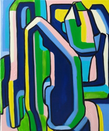 Peinture intitulée "" Une danse lyrique…" par Sam Keusseyan, Œuvre d'art originale, Acrylique