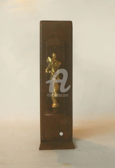 Sculpture intitulée "le guetteur" par Olivier Lecourtois, Œuvre d'art originale, Métaux