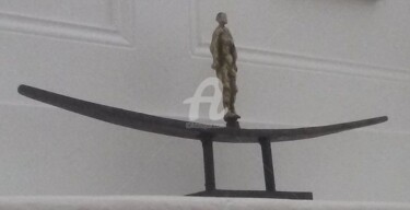 Sculpture intitulée "La guetteuse" par Olivier Lecourtois, Œuvre d'art originale, Métaux