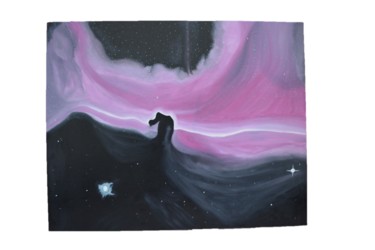 nebuleuse-tete-de-cheval Peinture intitulée "nebuleuse-tete-de-c…" par Florian Fangueiro, Œuvre d'art originale, Huile