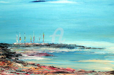 Peinture intitulée "le-port-de-plaisanc…" par Didier Duclos, Œuvre d'art originale, Acrylique