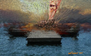 Digital Arts titled "twilight-battle" by Sorin Niculae Lazar, Original Artwork, Photo Montage