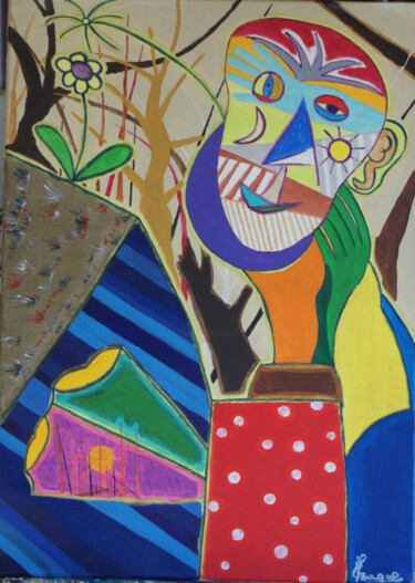 Peinture intitulée "La main verte de Se…" par Gilles Fouque, Œuvre d'art originale