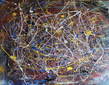 Peinture intitulée "Dripping 2" par Gilles Fouque, Œuvre d'art originale
