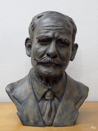 Sculpture intitulée "Mon arrière grand p…" par Véronique Lopez-Boiteux, Œuvre d'art originale, Terre cuite