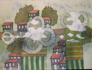 Peinture intitulée "2017-01-12-dessin-6…" par Delphine Mabed, Œuvre d'art originale