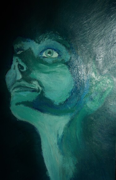 Painting titled "Woman" by Elke Matthaeus, Original Artwork, Acrylic