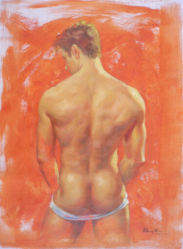 제목이 "Oil painting male n…"인 미술작품 Hongtao Huang로, 원작, 기름