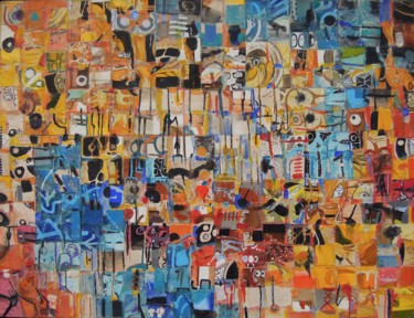 Collages titled "Segmol 5" by Christiane Seguin, Original Artwork, Collages