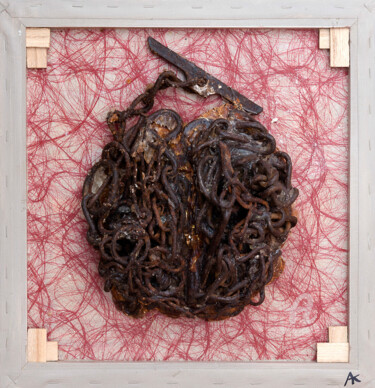 Sculpture intitulée "Cortex" par Aurkeo, Œuvre d'art originale, Métaux