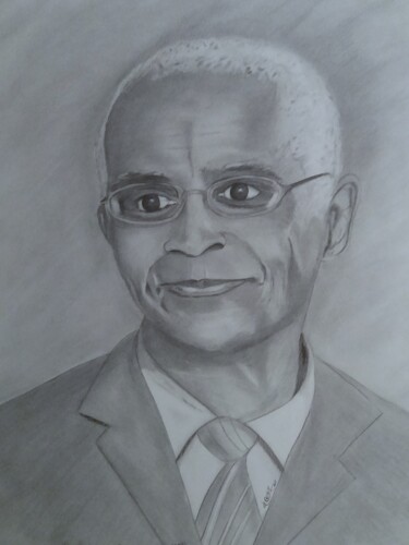 Dessin intitulée "Daniel MAXIMIN écri…" par Charles Corbin, Œuvre d'art originale, Pointe d'argent