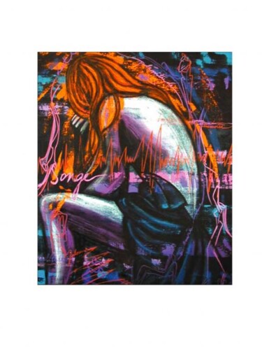Peinture intitulée "Songe" par Ann'Soco, Œuvre d'art originale, Huile