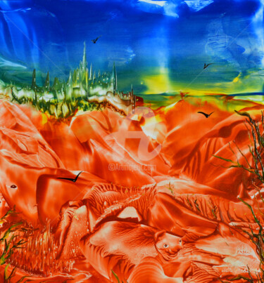 Aus dem Schlaf erwacht Painting titled "Aus dem Schlaf erwa…" by Ulrike Kröll, Original Artwork, Encaustic