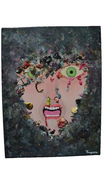 Peinture intitulée "la-naissance-artist…" par Florian Fangueiro, Œuvre d'art originale, Huile