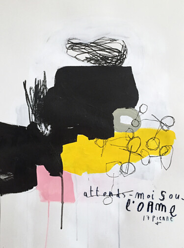 Peinture intitulée "ATTENDS-MOI SOUS L'…" par Luc Pierre, Œuvre d'art originale, Acrylique