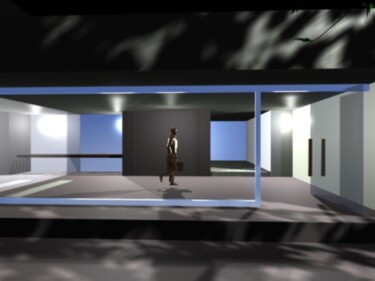 Digital Arts titled "hall , estudio para…" by Claudio Pincas Feldman, Original Artwork