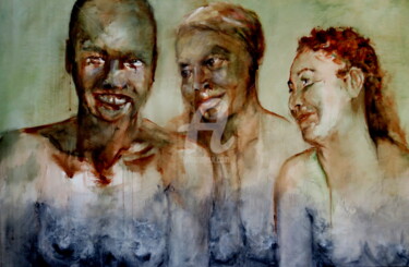 Peinture intitulée "rayons XXelle (n° 5…" par Domondo, Œuvre d'art originale, Acrylique