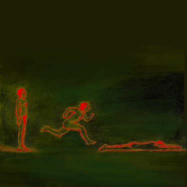 De debout à couché (Trois âges de la vie) Digital Arts titled "De debout à couché…" by Henri Eisenberg, Original Artwork, Digital Painting