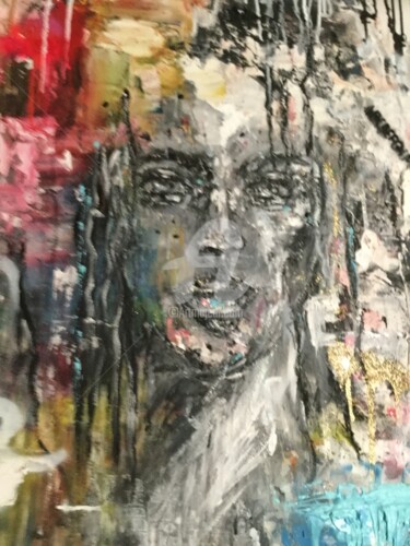 Peinture intitulée "Tes yeux" par Isabelle Pace, Œuvre d'art originale, Huile