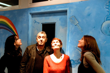 Peinture intitulée "Réalisée au CHRS Re…" par Zampo, Œuvre d'art originale
