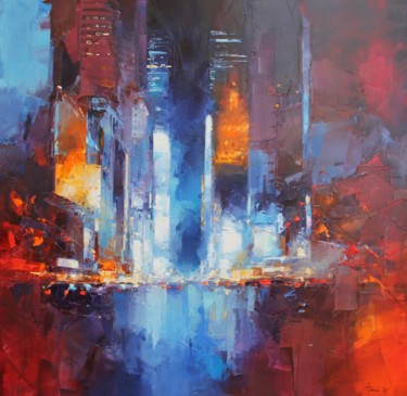 Peinture intitulée "Broadway N.Y" par Benoit Havard, Œuvre d'art originale
