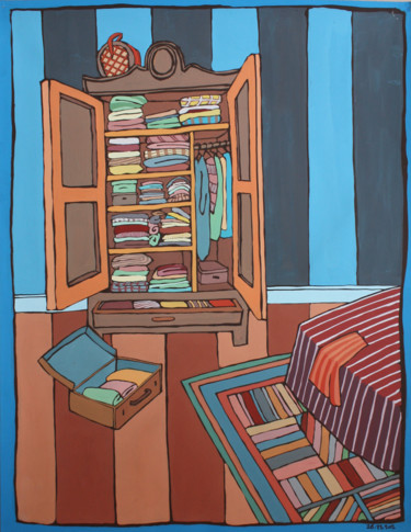 Peinture intitulée "2002 26 nov.jpg" par Delphine Mabed, Œuvre d'art originale