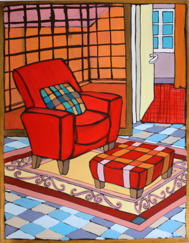 Peinture intitulée "2002 21 nov.jpg" par Delphine Mabed, Œuvre d'art originale, Gouache