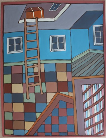 Peinture intitulée "2002 29 nov.jpg" par Delphine Mabed, Œuvre d'art originale