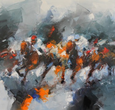 Peinture intitulée "En mouvement" par Benoit Havard, Œuvre d'art originale