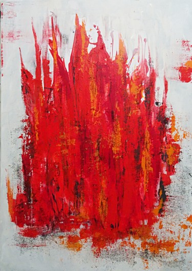 Malerei mit dem Titel "cayenne" von Nino Anin, Original-Kunstwerk, Acryl