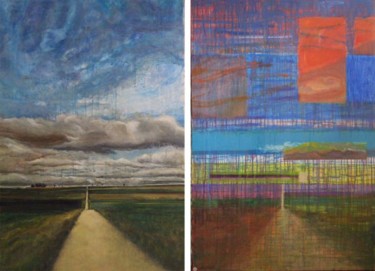 Painting titled "Point de Vue Quelle…" by Giselle Scherg, Original Artwork