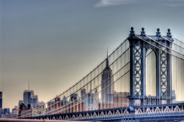 Photography titled "Manhattan Bridge" by Rivierakris, Original Artwork, Photo Montage