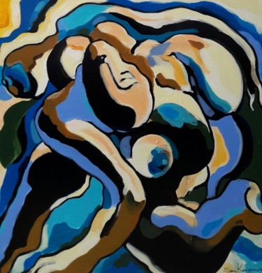 Peinture intitulée "" Un danse de chute…" par Sam Keusseyan, Œuvre d'art originale, Acrylique