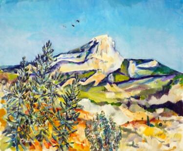 Painting titled "Du Romarin et Thym" by Christopher Walker, Original Artwork, Oil