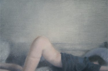 Painting titled "Insomnia-Anxiety" by Weiyu Xia, Original Artwork, Oil