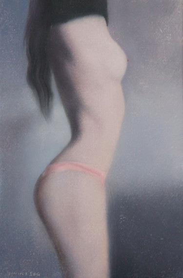 Painting titled "The First Symptom o…" by Weiyu Xia, Original Artwork, Oil