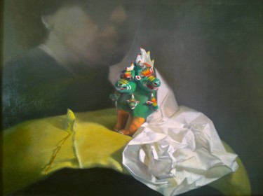 Painting titled "Sometimes I can't b…" by Weiyu Xia, Original Artwork, Oil