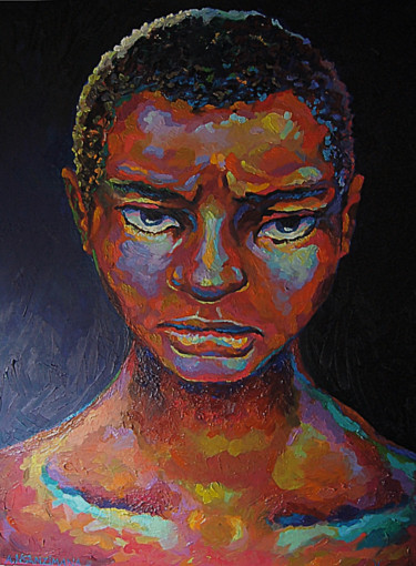 Peinture intitulée "Héros malgré moi" par Eva-Jo, Œuvre d'art originale, Huile