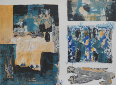 Peinture intitulée "Y'a pas mort d'Homm…" par Isabelle Langlois, Œuvre d'art originale, Acrylique