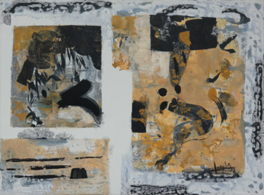 Peinture intitulée "Inquiétante étrange…" par Isabelle Langlois, Œuvre d'art originale, Acrylique Monté sur Châssis en bois