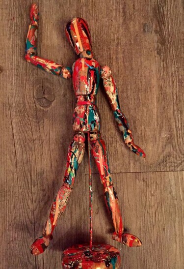 Γλυπτική με τίτλο "ART'iculation.jpg" από Patricia Ducept (Art'Mony), Αυθεντικά έργα τέχνης, Ξύλο