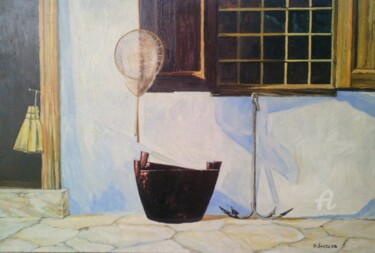Peinture intitulée "Accessoires l." par Slobodan Spasojevic (Spaki), Œuvre d'art originale, Huile
