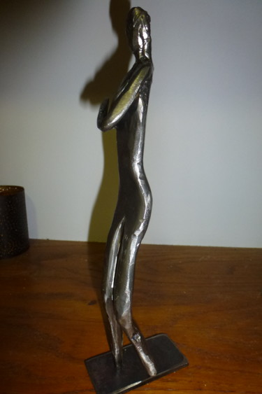 Sculpture intitulée "phpiwqeq1.jpg nue" par Christian Canivenc, Œuvre d'art originale, Métaux