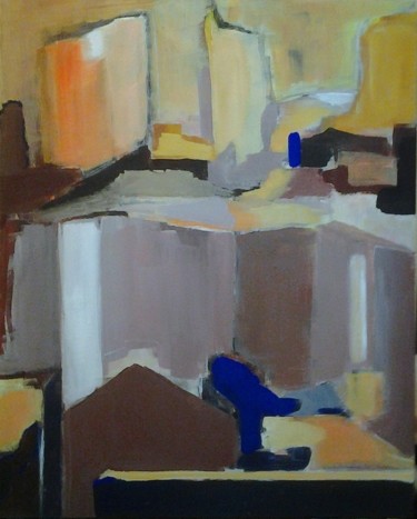 PAYSAGE URBAIN jaune et taupe