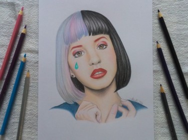 Desenho intitulada "Melanie Martinez" por Cinthia Barbosa, Obras de arte originais, Lápis