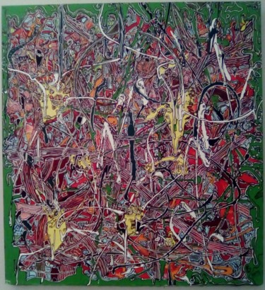 Painting titled ""NBA"" by Jerome Cordier, Original Artwork, Acrylic