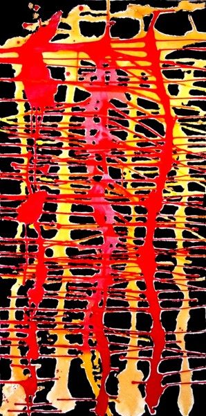 Peinture intitulée "In girum imus nocte…" par Bent, Œuvre d'art originale, Encre