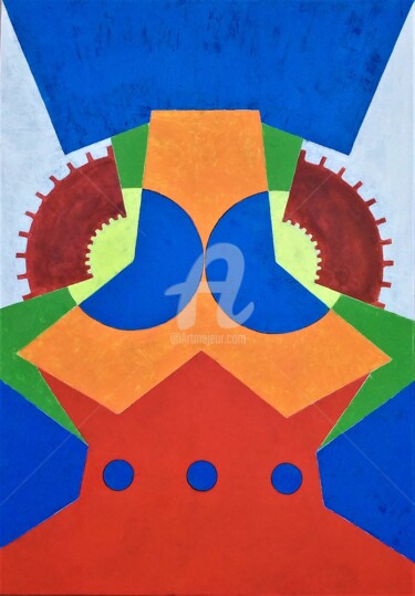 Painting titled "Matrice" by Phil Cincinati, Original Artwork, Acrylic
