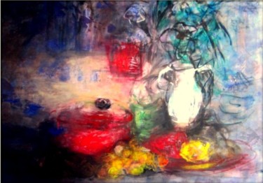 NATURE MORTE :" SOUPIÈRE ROUGE"