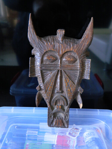 Sculpture titled "Ancestral 1" by Sorin Niculae Lazar, Original Artwork, Wood